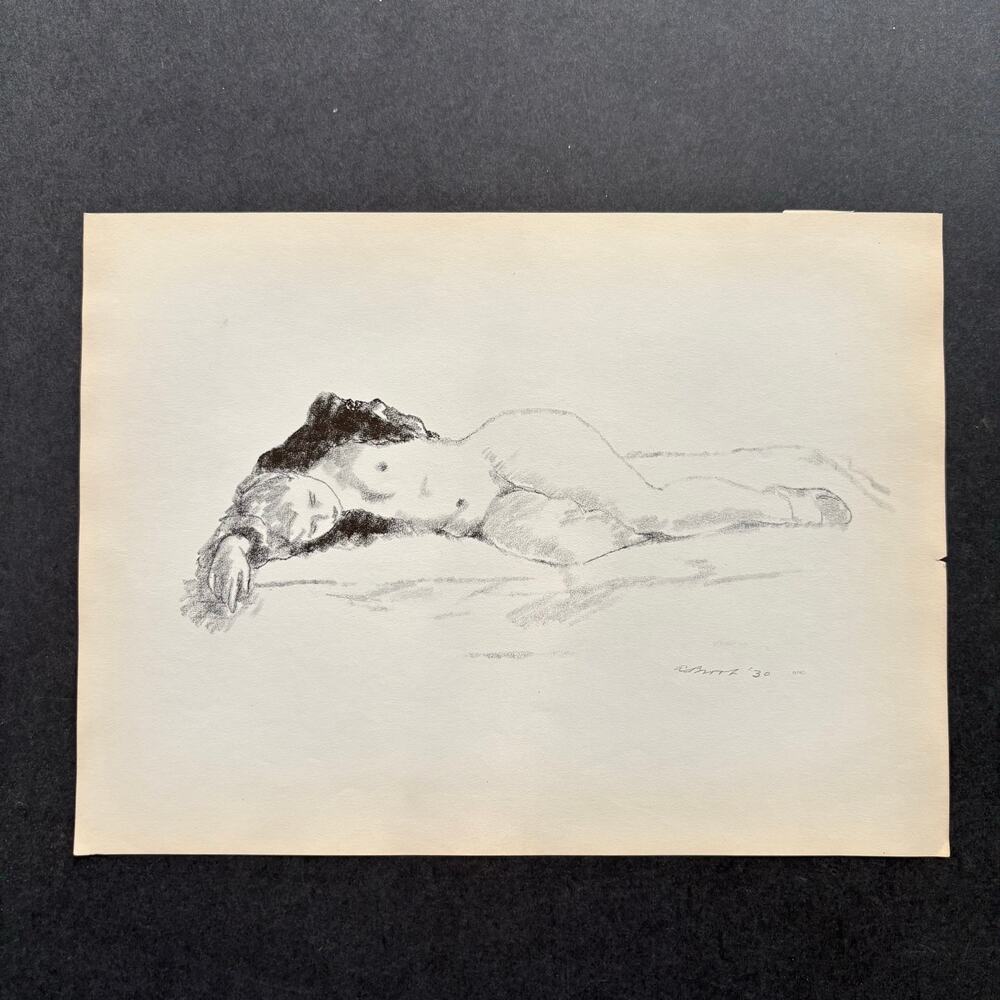 Alexander Brook "Sleep" Art 1930s Print Treasury Collection Sketch Vintage